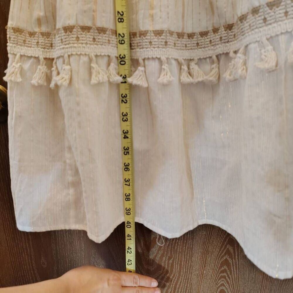 NAOO Cream and Gold Boho Dress - Picture 7 of 7